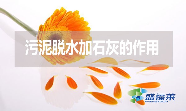 污泥脱水加石灰的作用是什么？