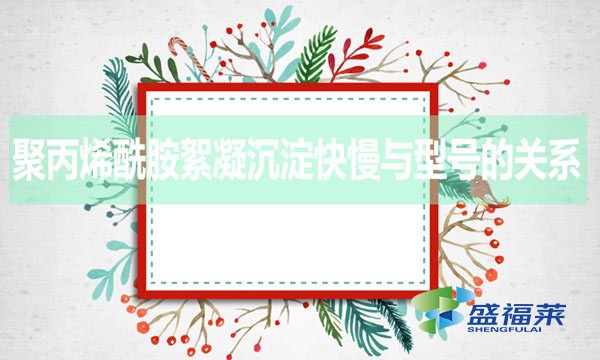 聚丙烯酰胺絮凝沉淀快慢与型号的关系